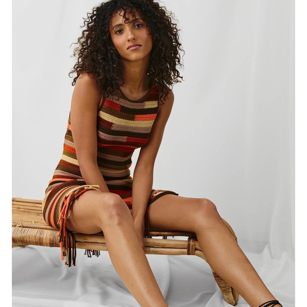 RAILS Akaya Dress
Tropic Stripe Crotchet  XS